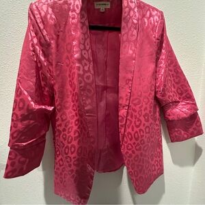 COPY - Pink Cheetah Print Blazer